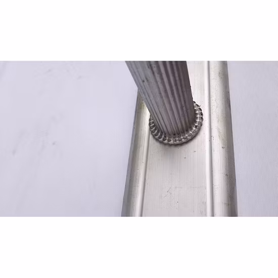 Gute Qualität, D-förmige Sprossen-Aluminium-Seil-Doppelauszugsleiter